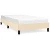vidaXL Cadre de lit Crème 90 x 200 cm Tissu