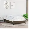 vidaXL Cadre de lit Marron foncé 100x200 cm Tissu