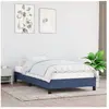 vidaXL Cadre de lit Bleu 100 x 200 cm Tissu