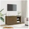 vidaXL Meuble TV Marron miel 103x36,5x52 cm Bois de pin massif