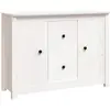 vidaXL Buffet Blanc 100x35x74 cm Bois massif de pin