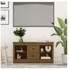 vidaXL Meuble TV Marron miel 103x36,5x52 cm Bois de pin massif