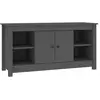 vidaXL Meuble TV Gris 103x36,5x52 cm Bois de pin massif