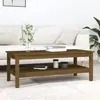 vidaXL Table basse Marron miel 110x50x40 cm Bois massif de pin