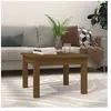 vidaXL Table basse Marron miel 45x45x30 cm Bois massif de pin