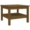 vidaXL Table basse Marron miel 55x55x40 cm Bois massif de pin