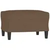 vidaXL Vidaxl Repose-Pied Marron 60x50x41 Cm Tissu