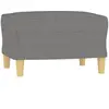 vidaXL Repose-pied Gris foncé 60x50x41 cm Tissu