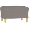 vidaXL Repose-pied Taupe 60x50x41 cm Tissu