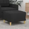 vidaXL Repose-pied Noir 60x50x41 cm Tissu