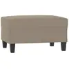 vidaXL Repose-pied Taupe 70x55x41 cm Tissu microfibre