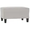 vidaXL Repose-pied Gris clair 70x55x41 cm Tissu microfibre