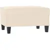 vidaXL Repose-pied Beige 70x55x41 cm Tissu microfibre