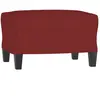 vidaXL Repose-pied Rouge bordeaux 60x50x41 cm Tissu