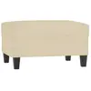 vidaXL Repose-pied Crème 70x55x41 cm Tissu