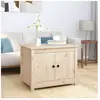 vidaXL Table basse 71x49x55 cm Bois massif de pin