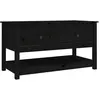 vidaXL Table basse Noir 102x49x55 cm Bois massif de pin