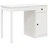 vidaXL Bureau Blanc 100x50x75 cm Bois massif de pin