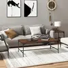 vidaXL Table basse Chêne marron 100x50x35 cm Bois d'ingénierie