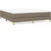 vidaXL Cadre de lit Taupe 160x200 cm Tissu