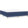 vidaXL Cadre de lit Bleu 160x200 cm Tissu