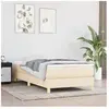 vidaXL Cadre de lit sans matelas crème 80x200 cm tissu