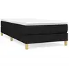 Vidaxl - Sommier à ressorts de lit Noir 80x200 cm Tissu Black