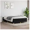 vidaXL Cadre de lit Noir 140x200 cm Tissu