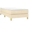vidaXL Cadre de lit Crème 100 x 200 cm Tissu