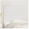 vidaXL Têtes de lit 2 pcs Blanc 90x5x78/88 cm Similicuir
