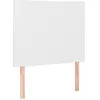 vidaXL Têtes de lit 2 pcs Blanc 80x5x78/88 cm Similicuir
