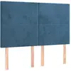 vidaXL Têtes de lit 4 pcs Bleu foncé 72x5x78/88 cm Velours