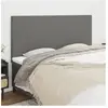 vidaXL Têtes de lit 4 pcs Gris clair 90x5x78/88 cm Tissu