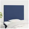 vidaXL Têtes de lit 2 pcs Bleu 100x5x78/88 cm Tissu