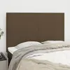 vidaXL Têtes de lit 4 pcs Marron foncé 72x5x78/88 cm Tissu