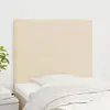 vidaXL Têtes de lit 2 pcs Crème 100x5x78/88 cm Tissu