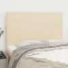 vidaXL Têtes de lit 4 pcs Crème 72x5x78/88 cm Tissu