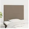 vidaXL Têtes de lit 2 pcs Taupe 90x5x78/88 cm Tissu
