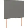 vidaXL Têtes de lit 2 pcs Gris foncé 100x5x78/88 cm Tissu