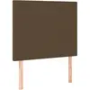 vidaXL Têtes de lit 2 pcs Marron Foncé 90x5x78/88 cm Tissu