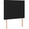 vidaXL Têtes de lit 2 pcs Noir 80x5x78/88 cm Tissu