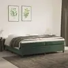 vidaXL Bedframe zonder matras 200x200 cm fluweel donkergroen3121141