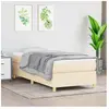 vidaXL Bedframe zonder matras 90x190 cm stof crÃmekleurig3120926
