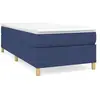vidaXL Cadre de lit Bleu 90x190 cm Tissu