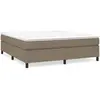 Cadre de lit sans matelas taupe 160x200 cm tissu vidaXL