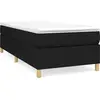 Vidaxl - Sommier à ressorts de lit Noir 80x200 cm Tissu Black