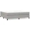 vidaXL Cadre de lit Gris clair 200x200 cm Tissu