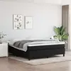 vidaXL Cadre de lit Noir 180 x 200 cm Tissu