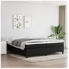 vidaXL Sommier à ressorts de lit Noir 200x200 cm Tissu3120888