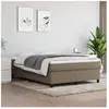 3120858 vidaXL Sommier à ressorts de lit Taupe 140x190 cm Tissu